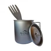 Kuchnia turystyczne i akcesoria - Fjord Nansen Zestaw kubek i łyżkowidelec JACON TITANIUM SET waga 20 - miniaturka - grafika 1