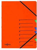 Teczki i skoroszyty - Pagna teczka na dokumenty Easy (teczka, 7 przegródek, 1-7) pomarańczowa 24061-12 - miniaturka - grafika 1