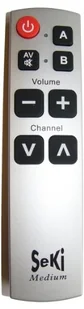Seki SeKi Medium Pojętny uniwersalny pilotowi zdalnego sterowania Srebrny/Czarny 4260237193227 - Inne akcesoria audio-wideo Seki SeKi Medium Pojętny uniwersalny pilotowi zdalnego sterowania Srebrny/Czarny 4260237193227 - Inne akcesoria audio-wideo - miniaturka - grafika 1