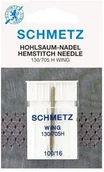 Akcesoria i części do maszyn do szycia - Schmetz Igła ze skrzydełkiem do mereżki, 1x100 - miniaturka - grafika 1