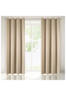 Eurofirany Zasłona zaciemniająca beżowa 9240KQ 9240KQ SAM 135X250 - Zasłony - miniaturka - grafika 2