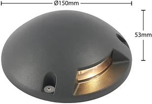 LINDBY Lindby Huban oprawa natynkowa LED, 1-punktowa - Lampy ogrodowe - miniaturka - grafika 4