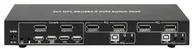 Przełączniki KVM - Techly Przełącznik KVM DisplayPort/USB 2x1 Techly 2-Portowy z Audio i Podwójnym Wideo 4Kx2K 101928 - miniaturka - grafika 1