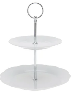 Orion Patera 2 piętrowa na ciastka ciasto porcelana 150169 - Tace i patery - miniaturka - grafika 3