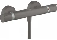 Baterie wannowe i prysznicowe - Hansgrohe Ecostat Comfort prysznicowa czarny chrom szczotkowany 13116340 - miniaturka - grafika 1