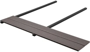 VidaXL Lumarko Deski tarasowe z litego WPC, 20 m, 2,2 m, ciemnobrązowe! 275683 VidaXL - Panele podłogowe - miniaturka - grafika 4