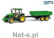 Samochody i pojazdy dla dzieci - Bruder Traktor John Deere 5115M z przyczepą wywrotką 02108 - miniaturka - grafika 1