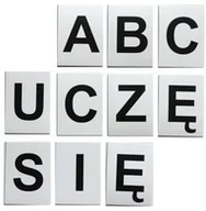 Zabawki interaktywne dla dzieci - MAGWORDS Literki Magnetyczne MagWords tabliczki czarne - miniaturka - grafika 1