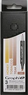 Kredki, ołówki, pastele i pisaki - Graphit Odcienie Graph Punk'it flamastrów, 2 końcówek, 3 sztuki, czarny/biały GI00372 - miniaturka - grafika 1