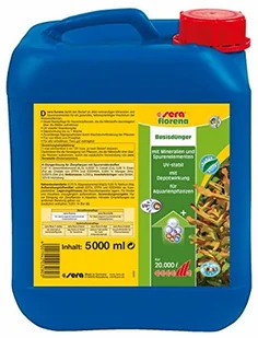 Sera florena (5 ml na 20 litrów) - Nawóz podstawowy do roślin wodnych w większości liści, 5 l - Preparaty do akwarium Sera florena (5 ml na 20 litrów) - Nawóz podstawowy do roślin wodnych w większości liści, 5 l - Preparaty do akwarium - miniaturka - grafika 1