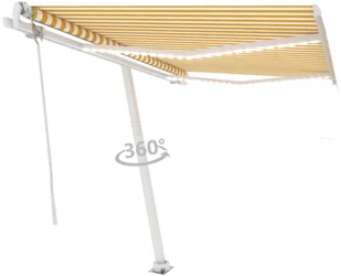 VidaXL Lumarko Automatycznie zwijana markiza, LED i czujnik wiatru, 350x250 cm 3068892 VidaXL - Markizy - miniaturka - grafika 43