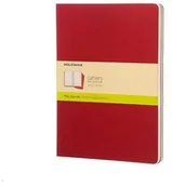 Notesy i bloczki - Moleskine Cahier notes, okładka kartonowa, zestaw 3 sztuki, Preiselbeerrot X-Large S31090 - miniaturka - grafika 1
