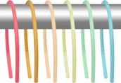 Ozdoby do włosów - Opaska do włosów plastikowa od PROFRYZ.pl różne kolory 5mm - miniaturka - grafika 1