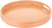 Tace i patery - Home Styling Collection Taca śniadaniowa okrągła 40 cm bambusowa 784230510 - miniaturka - grafika 1