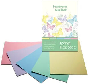 GDD Blok A4/20K Deco Spring 170g HAPPY COLOR - Artykuły biurowe - miniaturka - grafika 5