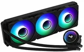 Chłodzenie wodne - Aerocool MIRAGEL360, chłodzenie ciekłym procesorem chłodzenia, 3 x wentylator 12 cm ARGB, TDP 550 W, czarny MIRAGEL360 - miniaturka - grafika 1