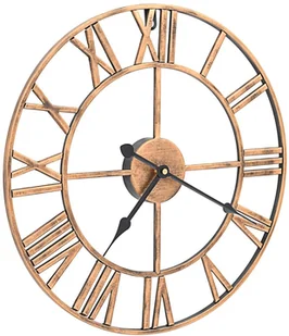 vidaXL vidaXL Zegar ścienny, metal, 40 cm, złoty - Zegary - miniaturka - grafika 3