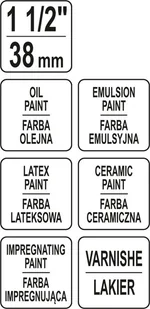 Yato Pędzel angielski płaski 2K 1,5" YT-54541 - Pędzle - miniaturka - grafika 3