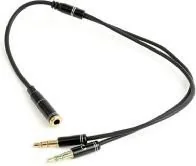 Gembird Adapter audio stereo 2x3.5mm minijack, 4PIN, 0.2m - Adaptery i przejściówki - miniaturka - grafika 3