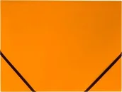Teczki i skoroszyty - Tetis Teczka kartonowa z gumką narożna A4 pomarańczowa AL284TET - miniaturka - grafika 1