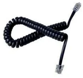 Kable komputerowe i do monitorów - DPM Kabel telefoniczny spiralny RJ10 Solid 2 m czarny - miniaturka - grafika 1
