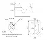 Miski WC - Lavita Roto 52,5x36 5900378308058 - miniaturka - grafika 1