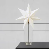 Oświetlenie świąteczne - Markslojd Stojąca gwiazda LED Mathilda stal/biała, timer - miniaturka - grafika 1