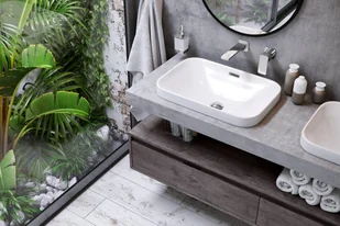 Excellent Umywalka wpuszczana w blat 57 Hasko Excellent CEAC.3718.570.WH - Umywalki - miniaturka - grafika 4