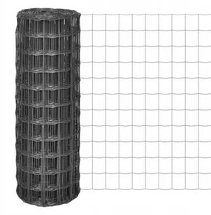 vidaxl Euro ogrodzenie 25 x 1,2 m; oczka siatki 77 64 mm, szare - Ogrodzenia - miniaturka - grafika 2