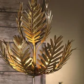 Lampy sufitowe - ONLI Lampa wisząca Felce jako paproć w brązie - miniaturka - grafika 1