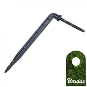 Inne akcesoria do nawadniania - BRADAS Kroplownik patykowy kątowy 2,2l/h ze wtykiem na wąż 3x5mm 1567 DSK-2102L - miniaturka - grafika 1