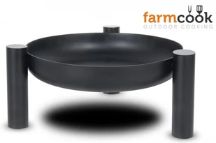Farmcook Grill ogrodowy ruszt stal nierdzewna 60 cm+ palenisko ogrodowe PAN 37 70 cm - Paleniska ogrodowe - miniaturka - grafika 2