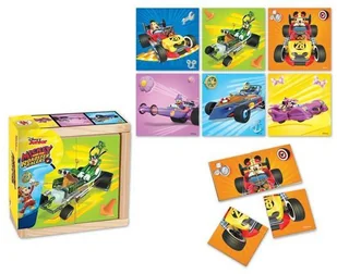 Playme Drewniane puzzle do układania Myszka Miki Wyścig 6x4 - Puzzle - miniaturka - grafika 2
