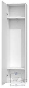 SZAFA DUO LUSTRO WIESZAK PRZEDPOKÓJ BIEL MAT - Meble do przedpokoju - miniaturka - grafika 3