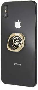 Guess Metal Ring Stand 4G - Magnetyczny uchwyt na palec do telefonu z funkcją standu (złoty/czarny) - Pozostałe akcesoria do telefonów - miniaturka - grafika 3