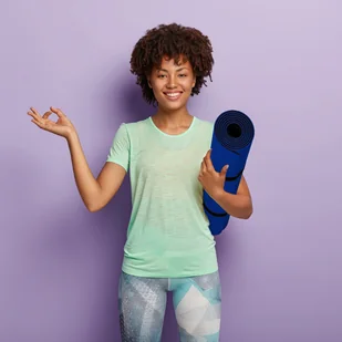 Movit GRANATOWA MATA TPE 190x60x0,6cm DO ĆWICZEŃ JOGI - Maty do ćwiczeń - miniaturka - grafika 2