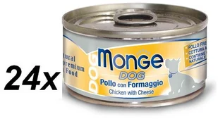 Monge Dog Natural - kurczak z serem - 24 x 95g - Mokra karma dla psów - miniaturka - grafika 2