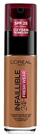 Podkłady do twarzy - Fresh L'Oréal Paris L'Oréal Paris Infaillible 24H Wear Make-up 340 Copper, wysoka siła krycia, długo utrzymująca się, wodoodporny, oddychający, 30 ml - miniaturka - grafika 1