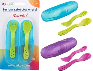 Akuku ALBIS MAZUR SP Z O.O Zestaw sztućców w etui A0305 1 sztuka - Sztućce dla dzieci - miniaturka - grafika 2