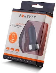 Forever Samochodowa ładowarka USB 1 A czarna + kabel iPhone 4/4S - Ładowarki samochodowe - miniaturka - grafika 5