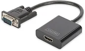 Adaptery i przejściówki - Ansmann da-70473 DIGITUS VGA konwerter HDMI Czarny DA-70473 - miniaturka - grafika 1