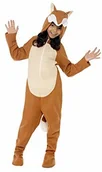 Stroje karnawałowe - SMIFFYS Kostium dziecięce unisex lis, komputer wielofunkcyjny All-in-One z kapturem i ogonem, rozmiar: L, 44074, pomarańczowy 44074M - miniaturka - grafika 1
