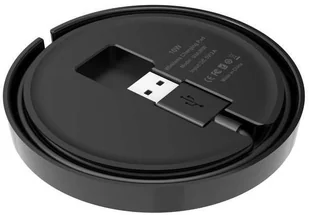 BUDI Budi Ładowarka bezprzewodowa 10W z technologią Qi i wbudowanym kablem czarny BDG3A3000B - Ładowarki do telefonów - miniaturka - grafika 2