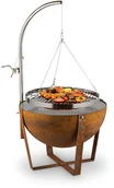 Paleniska ogrodowe - Blumfeldt Blumfeldt Fire Globe, misa paleniskowa z grillem, 60 cm średnicy, stal GDI11-Fireglobe - miniaturka - grafika 1
