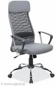 Fotele i krzesła biurowe - Signal Meble Fotel biurowy Q-345 szary OBRQ345SZ - miniaturka - grafika 1