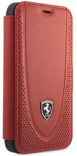 Ferrari FEOGOFLBKP12SRE iPhone 12 mini 5,4" czerwony/red book Off Track Perforated hurtel-67362-0 - Etui i futerały do telefonów - miniaturka - grafika 3