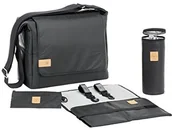 Torby szkolne - Lässig Lassig Green Label torba kurierska Tyve czarna - miniaturka - grafika 1