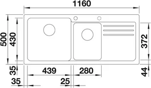 Blanco NAYA 8S ANTRACYT 519654 - Zlewozmywaki - miniaturka - grafika 5