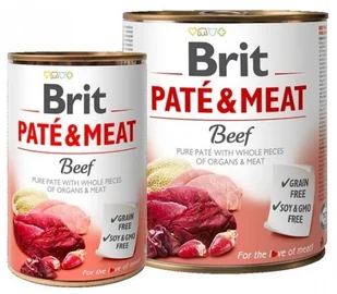 Brit Pate & Meat Dog Beef puszka 800g - Mokra karma dla psów Brit Pate & Meat Dog Beef puszka 800g - Mokra karma dla psów - miniaturka - grafika 4