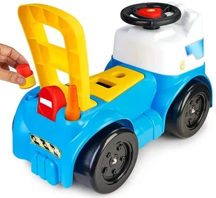 Feber Lumarko Jeździk Pchacz Chodzik Samochód Policja Schowek 3w1! 13222 Lek - Jeździki dla dzieci - miniaturka - grafika 3